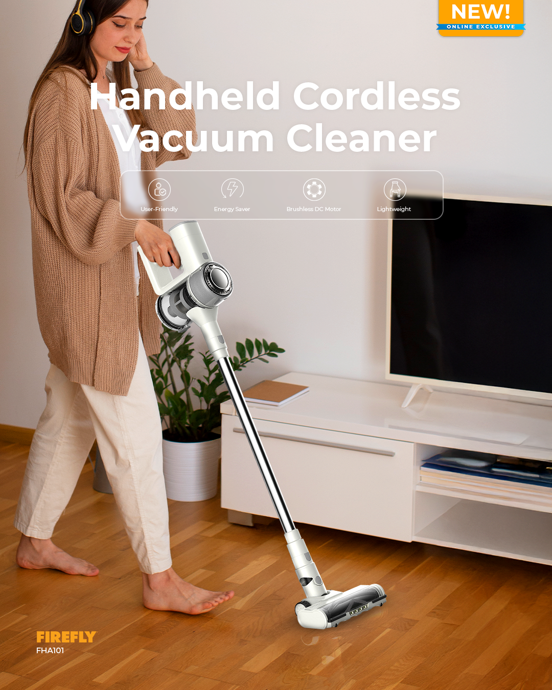 Firefly Handheld Cordless Vacuum Cleaner