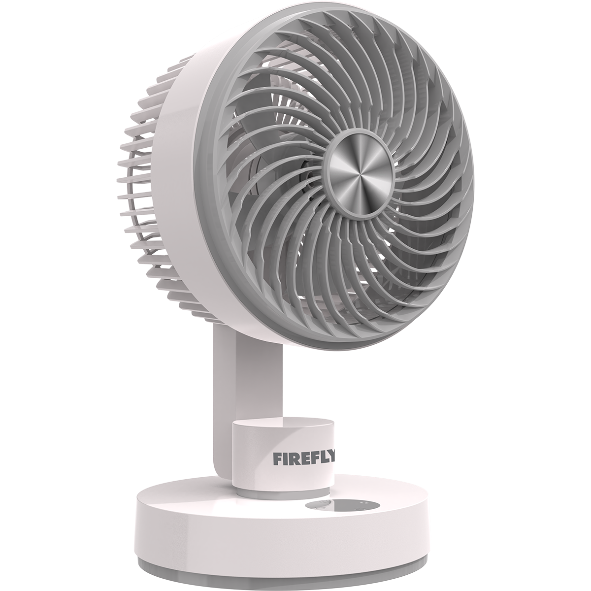 Firefly Rechargeable Oscillating Desk Fan with Night Lamp