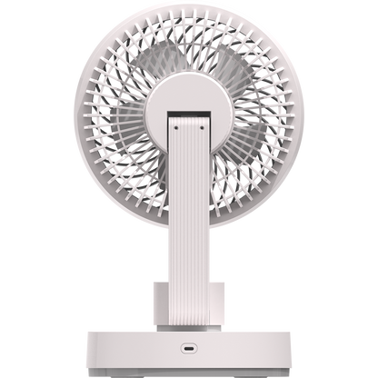 Firefly Rechargeable Oscillating Desk Fan with Night Lamp