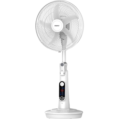 Firefly Rechargeable16" Fan with Digital LED Display and Remote Control