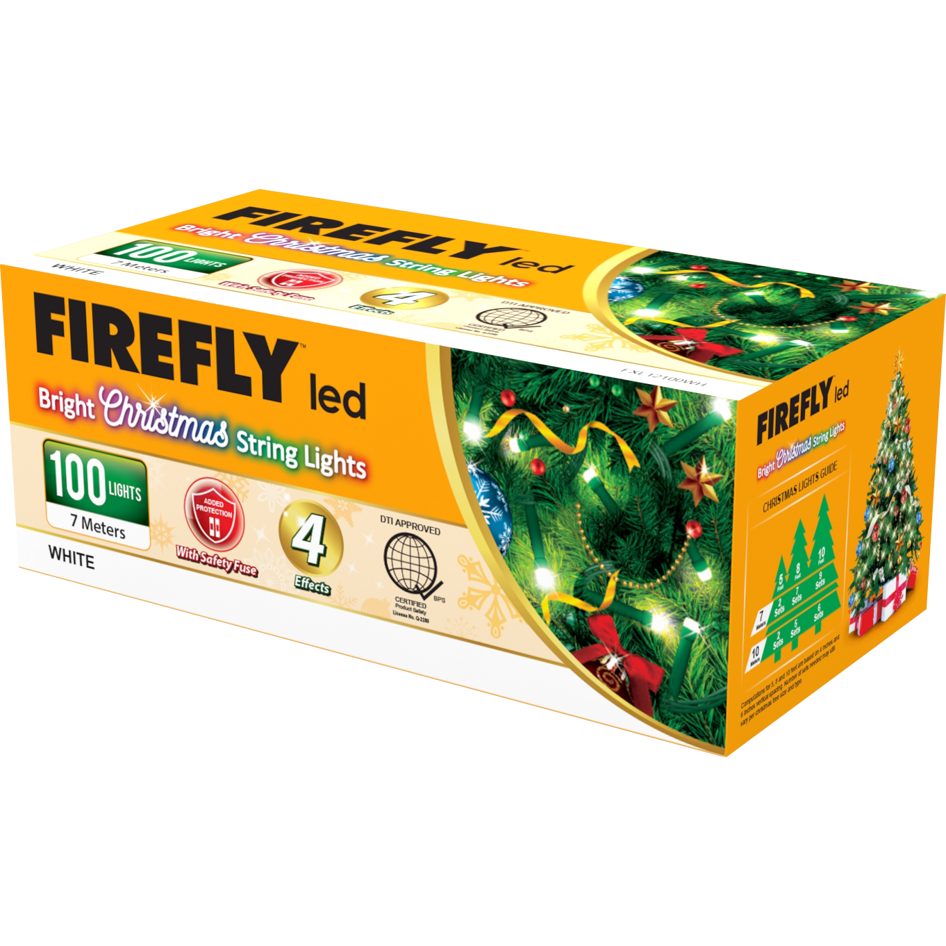 Firefly Bright Christmas Lights 110LED 7 meters