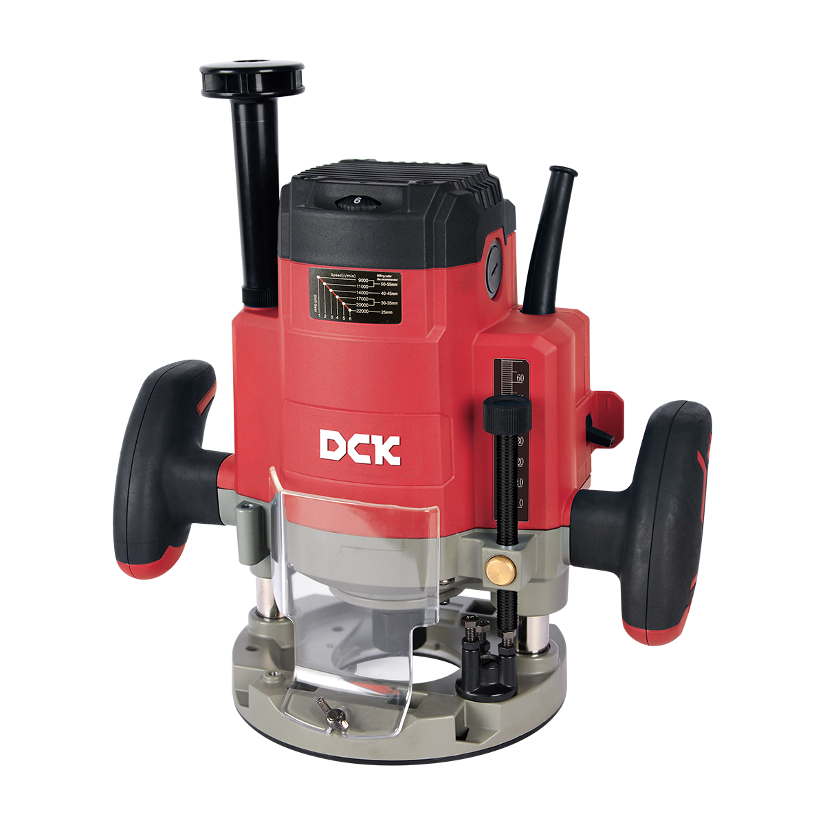 DCK Wood Router 2000W with variable speed and max. milling cutter diameter: Φ12.7mm