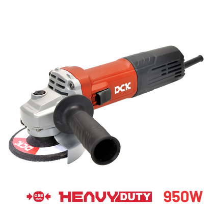 DCK Angle Grinder 4'' 950W with Slim body, Slide Switch & M10(Spindle Thread