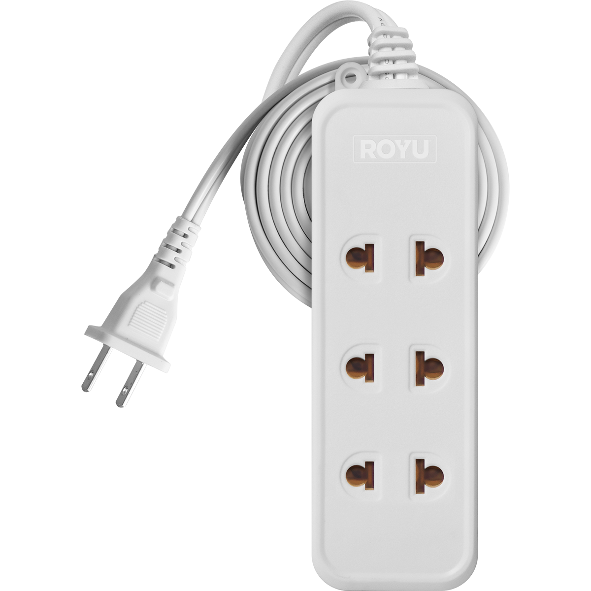 ROYU 3 Universal + 1 Flat Pin Extension Cord (6M Extension)