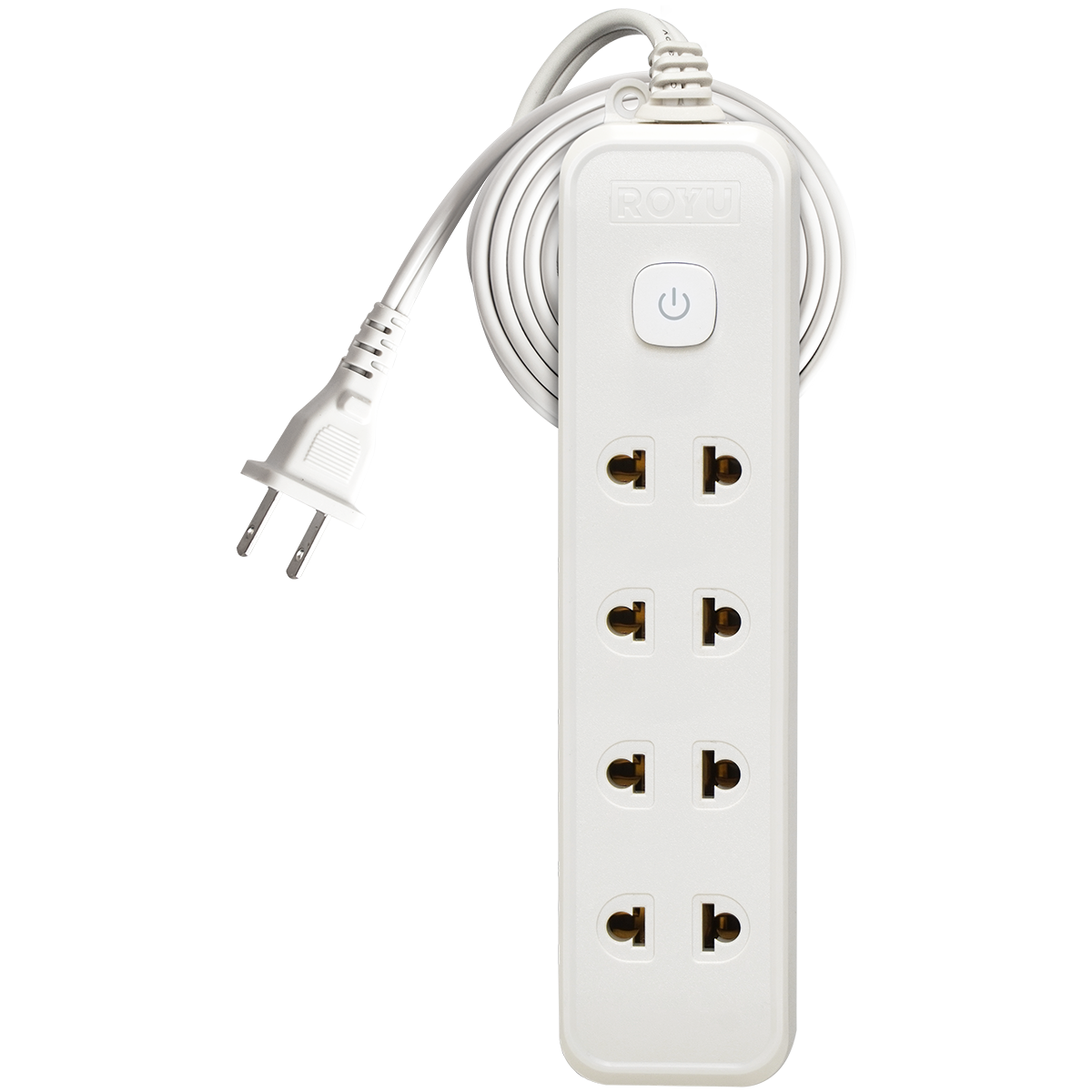 ROYU 4+1 GANG Extension Cord with Push Button Switch (3M Extension)