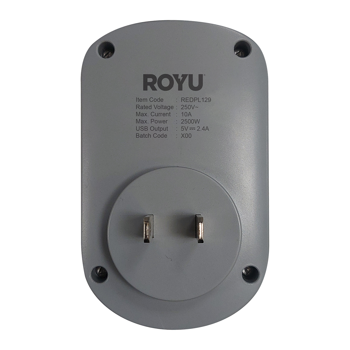 ROYU 1 Gang Wall Adapter with Night Light and USB Ports