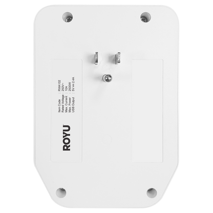 ROYU 6 Gang Wall Adapter with Night Light and USB Ports