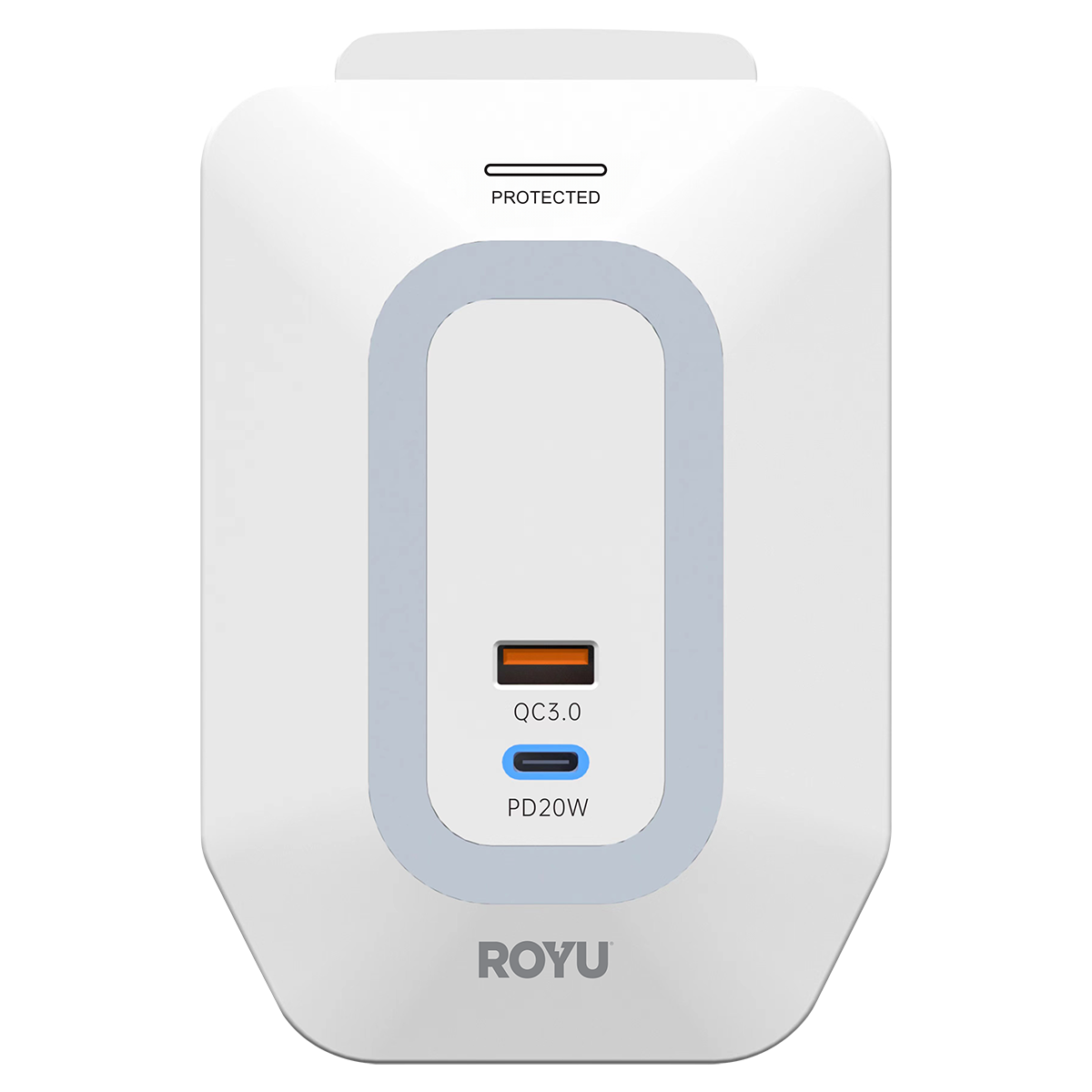 ROYU 6 Gang Wall Adapter with Fast Charging USB Ports