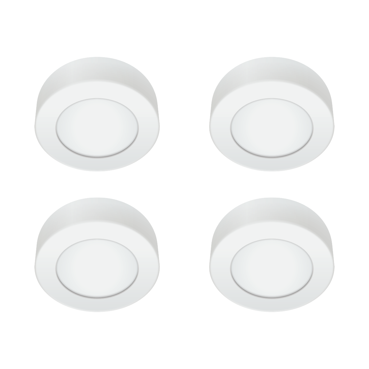 Firefly Basic Series 4-LED Round Surface Slim Downlight Value Pack