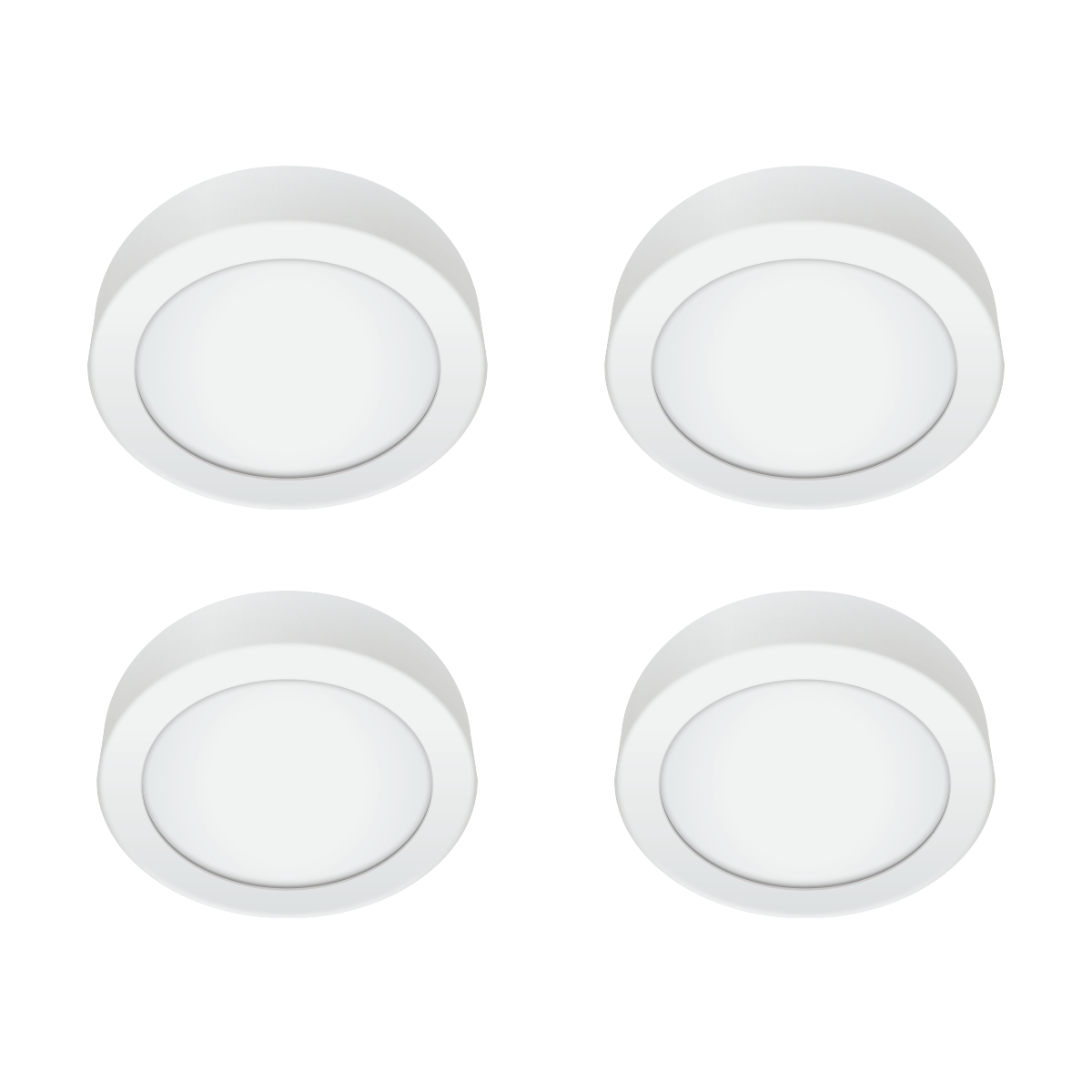 Firefly Basic Series 4-LED Round Surface Slim Downlight Value Pack