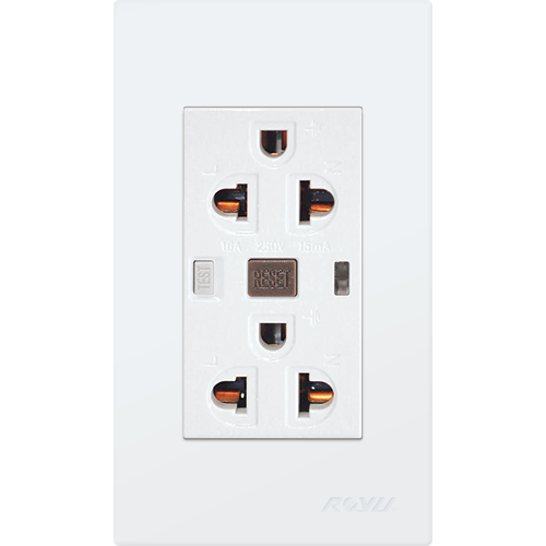 ROYU Wide Duplex GFCI Outlet Set