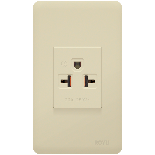 ROYU Classic Series 1 Gang Tandem Aircon Outlet Set